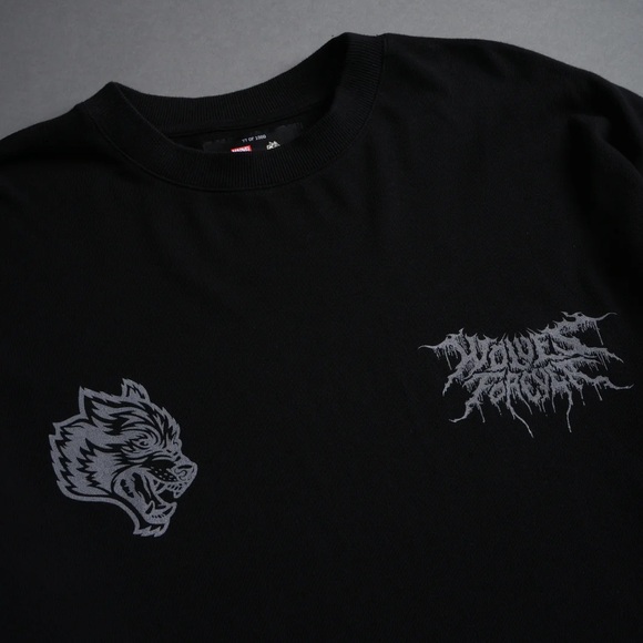 DARK ORIGIN V2 "PREMIUM" OVERSIZED TEE IN BLACK - Picture 2 of 4